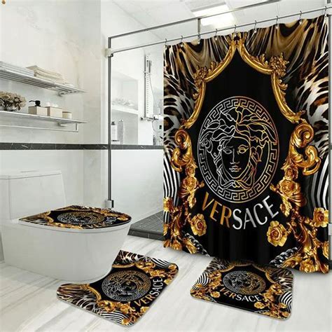 versace designer bath mat